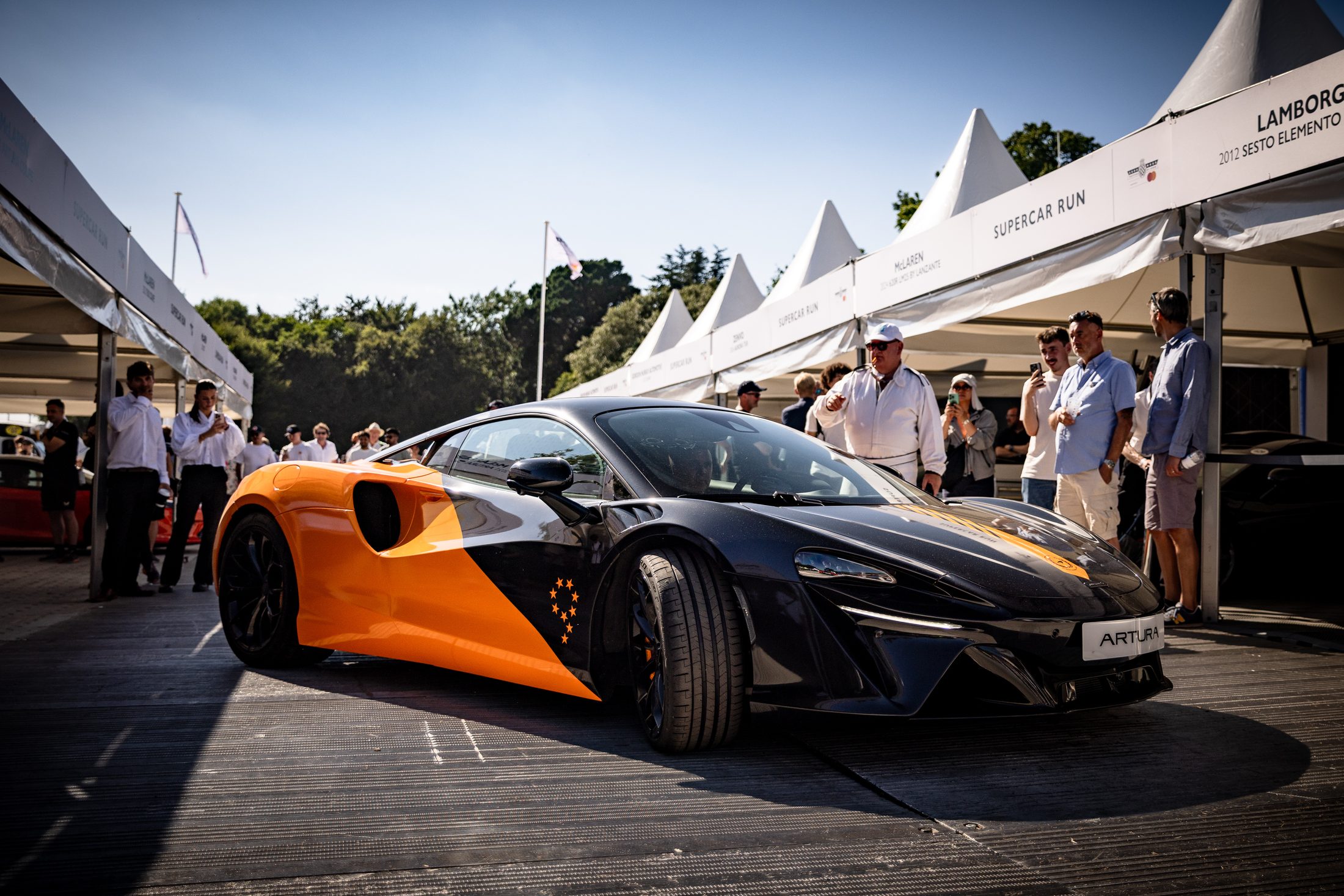 McLaren Artura in the supercar paddock
