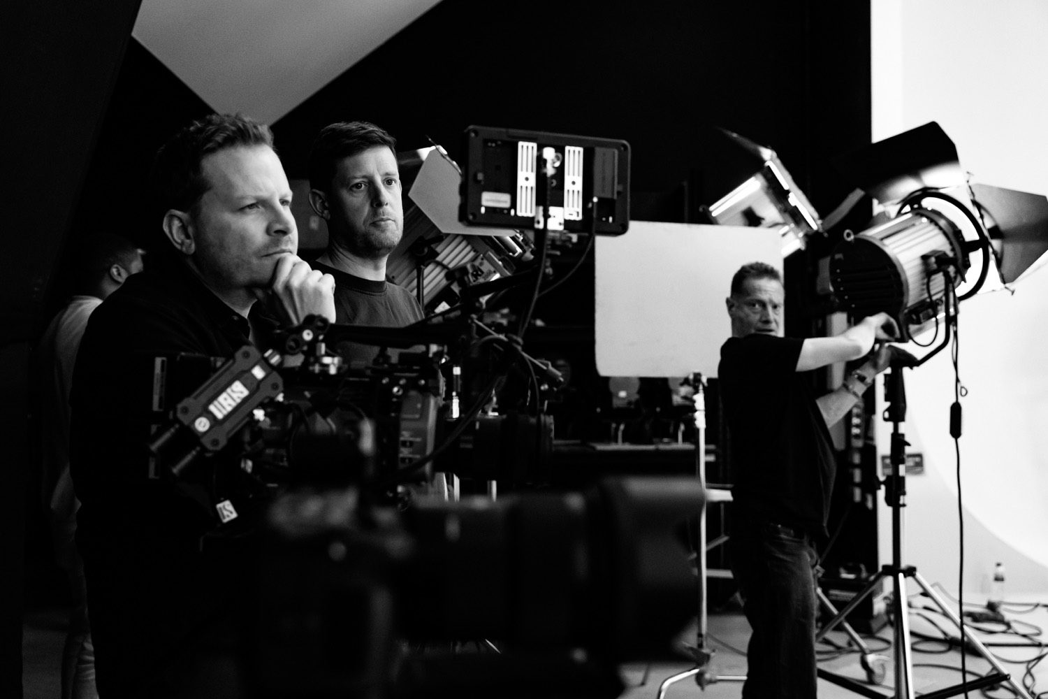 Setting up a shot on the eVITA shoot
