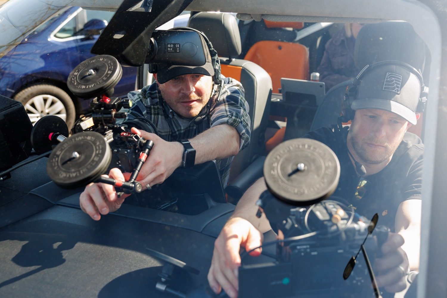On set with the IRIS crew for eVITA