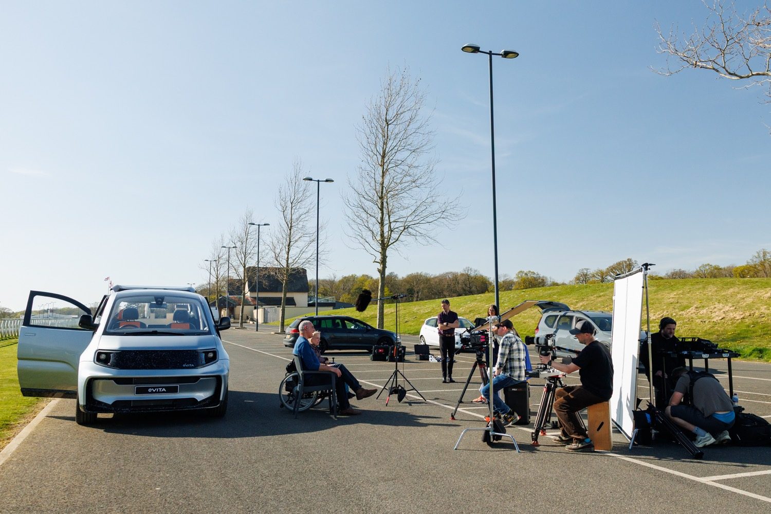 IRIS crew filming the eVITA concept