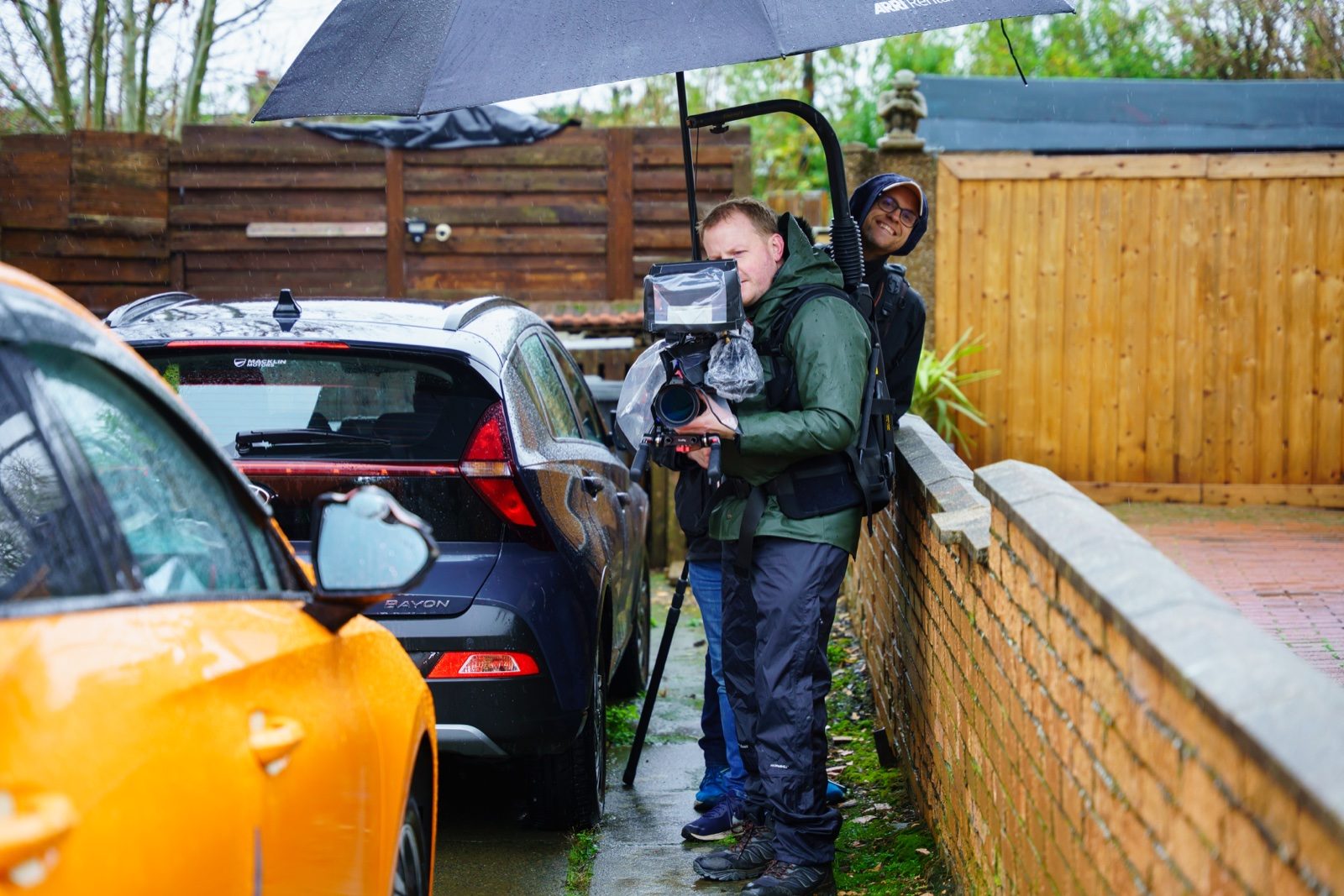 On location with the crew during the Edinburgh shoot